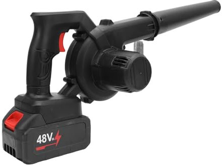 Soplador de Hojas Inalámbrico, Kit de Aspiración de Hojas Eléctrico de Alta Potencia para Limpieza de Jardines con Manguera y Boquilla (Enchufe de la UE)