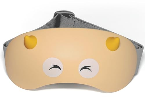 BeSokar Kinder-Augenmassagegerät, 2 Modi mit Sprachansage, integrierter Musik & 3D-Grünlicht, Bluetooth-Verbindung, Wärmekompression Kinder Augenschutzgerät