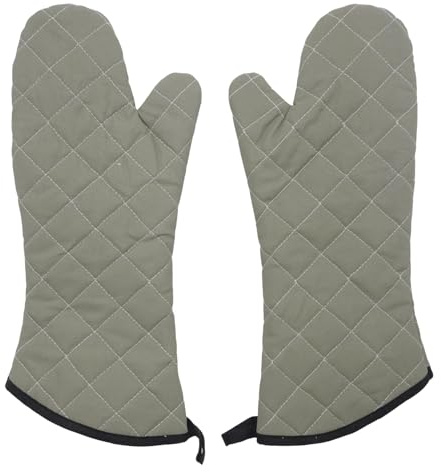 MospdyGear 1 par 60 cm långa bomullsugnshandskar värmebeständiga bakhandskar, lämpliga för industriella stora ugnar och för skydd vid grillning (42 cm)