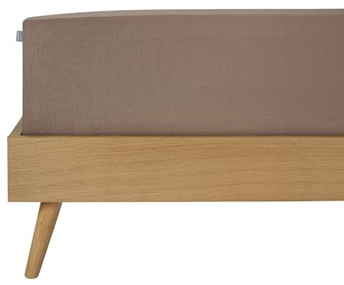 Schiesser Spannbettlaken Elli - 97/3-150 x 200 cm - Braun