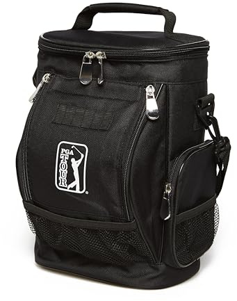 PGA Tour Unisex 10 burksolerad golfkylväska, svart, en storlek