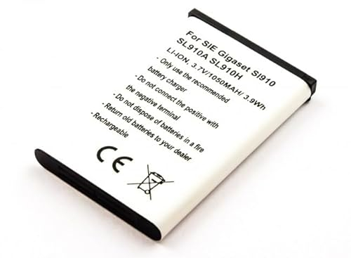 Ersatzakku passend für Siemens Gigaset SL910, SL910A, SL910H Telefon Ersatz Akku V30145-K1310K-X447,V30145-K1310K-X447-0-HY,V30145-K1310-X447, 1050mAh wiederaufladbare Batterie Telefonakku