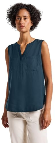 Street One blustopp för kvinnor med bröstfickor, Tide Blue, 36