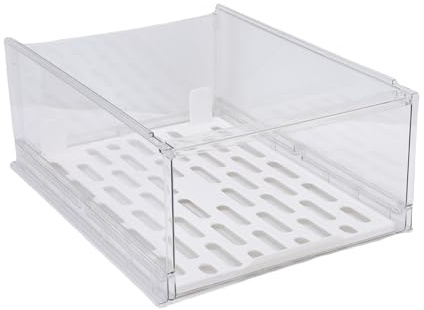 Aramox Scatola del Cassetto Dell'armadio con Slot Inferiori e Scanalature Superiori, Cestino per il Guardaroba, Camera da Letto, Bidone del Cassetto Dell'organizzatore