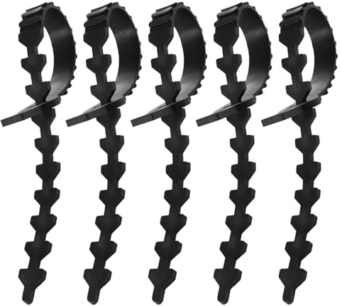 jojofuny 5 pièces Lot de Sangles Arbre Caoutchouc Écologique Attaches Flexibles pour Tuteurage Maintien des Branches et Plantes Bande Ajustable pour Jardin et Verger