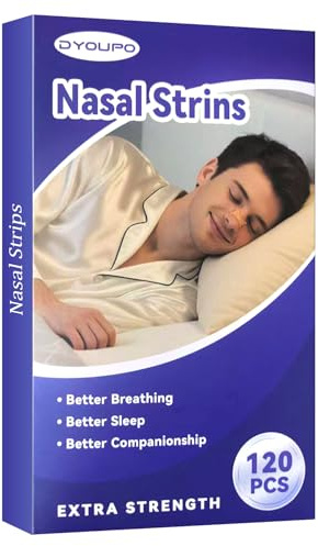 Nasenpflaster Schnarchen, 120 Stück Nasal Strips Schnarchstopper Anti Schnarch Nose Strips, Nasenstrips Anti-Schnarch für Schlafen und Sport, Nose-Strips-Schnarchstopper für die Meisten Nasen (Braun)