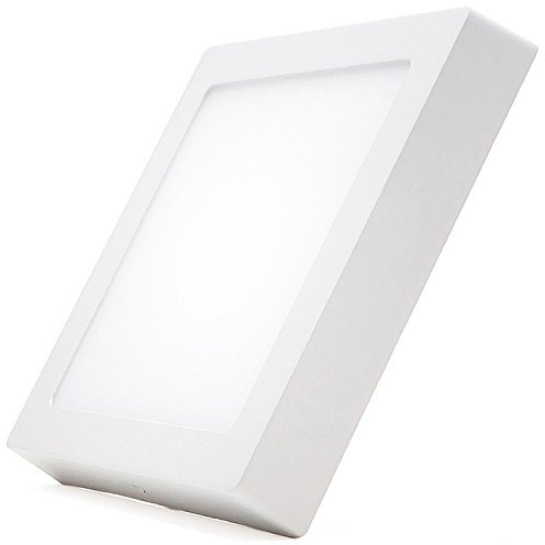 TEMPO DI SALDI Pannello Led Da 18W Quadrato 21 X 21 Cm Lampada Plafoniera Da Superficie Bianca
