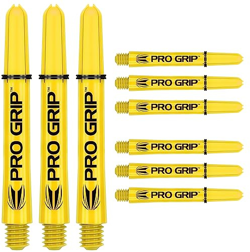 Target Darts 3 x Conjuntos de Amarillo Pro Grip Eje Medio - 9 in Total