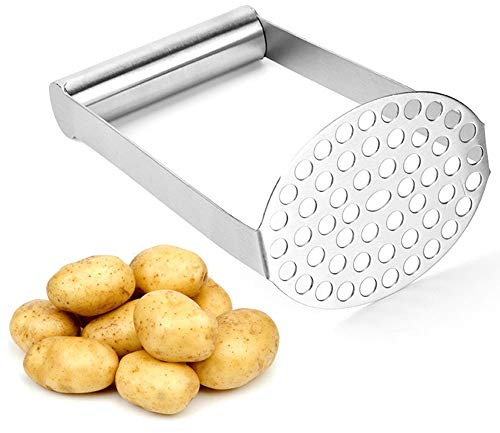 Machacador de patatas de acero inoxidable para puré de patatas, mermeladas, verduras y frutas