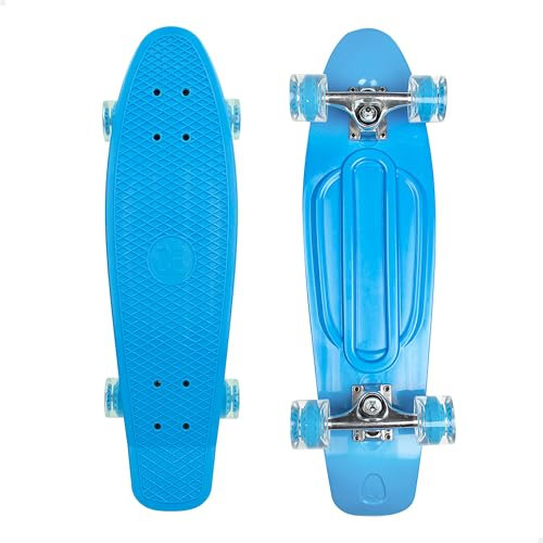 COLORBABY CB Riders, Skateboard, Blau, 71 x 20 cm, Achse aus Aluminium, für Kinder, Board mit 4 PU-Rädern, maximales Gewicht 100 kg, Geschenk 6 Jahre (47197)