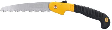 TOUGH MASTER Scie à élaguer pliable de 17,8 cm avec verrouillage sécurisé confortable et poignée douce pour jardin, camping, buissonnerie, travail du bois