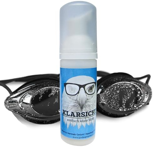 KLARSICHT – Anti Beschlag Brille, Schwimmbrille, Visiere, Objektive für klare Sicht – Anti-Fog Spray Schaum für Kunststoff & Glas geeignet - Anti-Beschlag Taucherbrille – by NO - 30ml