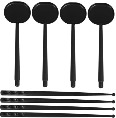 DEARMAMY Occlusore Oculare Portatile Nero 8 Pezzi Set Con Puntatore in Plastica Resistente Per Test Di Optometria, Strumenti Terapeutici Per Oculisti, Uso Clinico e Domiciliare