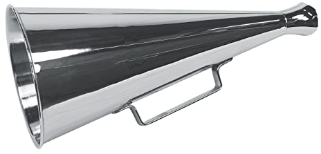 Sea-Club Megaphon Signalhorn Messing vernickelt H=34cm Ø=16cm