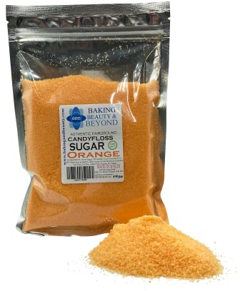 Baking Beauty and Beyond Premium Candy Floss Sugar 400g - Orange Flavour
