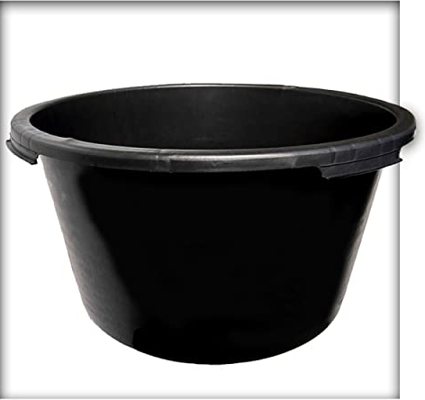 Kieskönig 5 STK. 90 Liter Mörtelkübel Pflanzwanne Mörtelkasten Zementkübel Maurerkasten rund