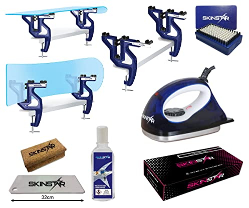 SkinStar Profi Snowboard Set Skiwachs Wax Pflege 7-teilig