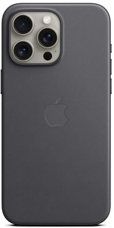 Apple iPhone 15 Pro Max FineWoven Case with MagSafe - Black ​​​​​​​