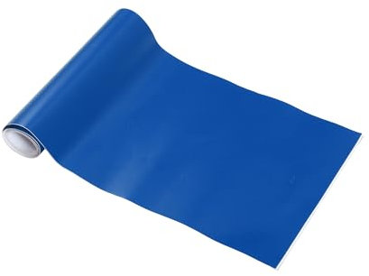 VekAuto 1 Pz Pellicola Avvolgente per Auto 0.5 ft x 59.84 Pollici Pellicola Avvolgente in Vinile Copertura Universale Protettiva per Auto PVC Blu Opaco Esterno Interno
