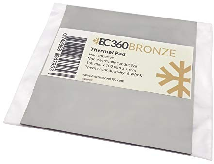 EC360® Bronze 8W/mK Thermal Pad (100 x 100 x 1,0 mm)