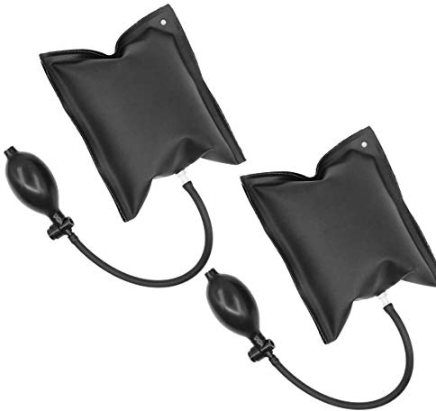 Coussin pour Soulever,2 Pack Gonflable Pompe à Air Coussin TPU Outillage Auto Accessoire Coussins d'air de Soutiens pour Portes Fenêtres Meubles Réfrigérateur Vert Noir 15 * 16CM