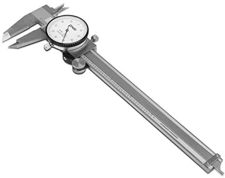DNA Motoring TOOLS-00055 Premium-Grade Stainless Steel Dial Caliper, 6 Inch, Shockproof Measuring Micrometer w/Lockable Head
