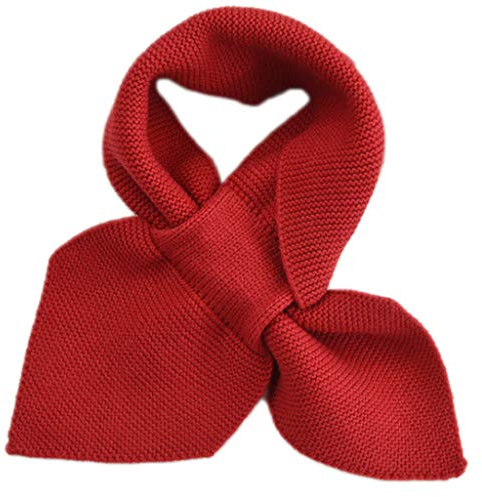 Sciarpa da donna lavorata a maglia, con colletto incrociato, calda, unita, all'uncinetto, sottile, con fiocco, piccola sciarpa, sciarpa in lana, protezione per collo e bavaglino