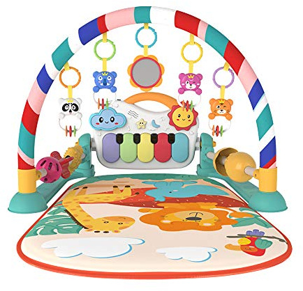 Eners Baby Play Mat Musical Activity Center Piano Floor Gym Playmat for Infants, Newborns and Toddlers - Tummy Time Mat With Toys