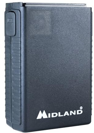 Midland - Batterie PB42 Lithium pour Talkie Walkie Alan 42, 2800 mAh, Charge rapide USB-C, LED d'état, haute capacité pour émetteurs-récepteurs portables, accessoires pour radioamateurs, tension 3,7 V