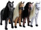 Haasenstrauch Sweety Toys Stehpferd zum Reiten- Plüschpferd Reittier Keine Montage erforderlich (Hellbraun)