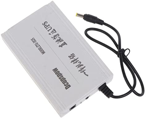 UPS Unterbrechungsfreie Stromversorgung, 7500 mAh, 60 W, mit für 12 V, 19 V, 5,5 x 2,5 mm, für Modem-Lautsprecher, Kamera, WLAN, LED-Licht, 12 V Netzteil, Auto-Steckdose