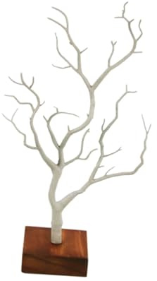 Gatuida Organizador de Joyas Forma de Árbol con Ramas para Colgar Pendientes Anillos y Collares Soporte Decorativo para Dormitorio Oficina o Tienda Exhibidor Creativo y Funcional