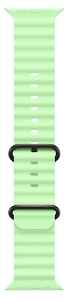 Apple Watch Band - Ocean Band - 49 mm - neongrön - One Size - Svart titan (Apple Watch-boettfinish)
