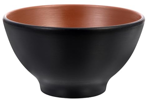 JECOMPRIS Ciotola Ramen in Ceramica Retro Resistente per Zuppa e Insalate Scodella Tonda per Casa e Ristorante Facile da Pulire e Uso Quotidiano