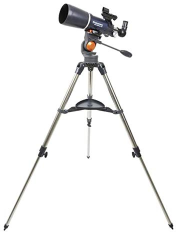 Celestron 21082 AstroMaster 80AZ Refractor Telescope, 28 Inch Tube Length, f/5 Focal Ratio - Blue/Black