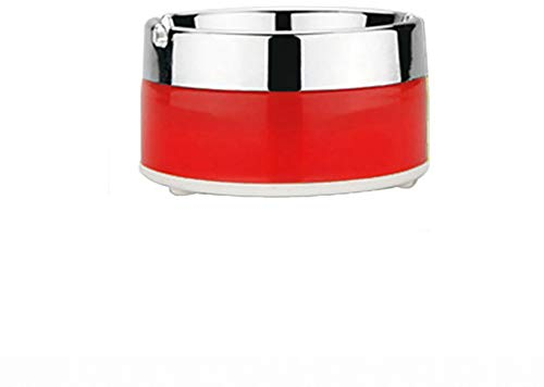 Posacenere rotante con coperchio, portatile, elegante, antivento, con coperchio girevole, per interni ed esterni