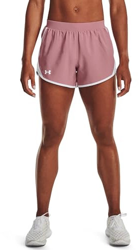 Under Armour Womens Shorts Women's Ua Fly-by 2.0 Shorts, Pink Elixir, 1350196-697, XS