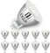 Allesgute GU4 MR11 LED Lampen 12V Warmweiss 5W ersetzt 45W Halogen Glühlampe, GU4 LED Leuchtmittel 400lm Spot Licht, 35mm Durchmesser klein Birne 12V AC/DC Strahler, 38 Grad, 10er Pack