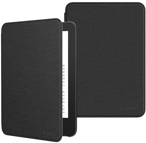 MoKo Hülle für 6 Neu Kindle (11. Generation, 2024/2022) & Internationale Version, Leichte Schutzhülle mit Auto Schlaf/Wach Funktion Smart Cover für Kindle 2024 11. Generation e-Reader, Denim Schwarz