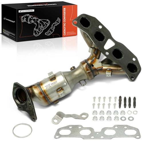 A-Premium Front Exhaust Manifold Catalytic Converter W/Gasket Kit - Compatible with Nissan Altima 2007, 2008, 2009, 2010, 2011, 2012, 2013 L4 2.5L - Replace# 14002-JA01E - E.P.A. Compliant