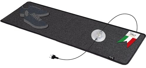 17/5 värmematta 35 x 110 cm, 100 watt svart/antracit – fotvärme, värmematta, golvvärme i husvagnen, husbil, campare, 230 V