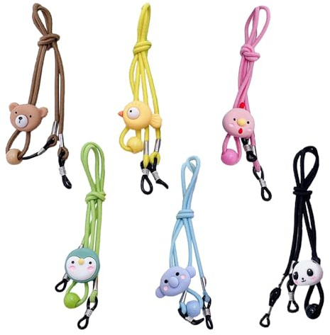 ZGDEIWGF 6 Cordoncini per Occhiali Bambini, Montature per Occhiali Bambini, Accessori per Occhiali