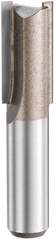 sourcing map Straight Router Bit 1/2 Inch Shank 19/32 Cutting Dia, 2 Flutes 1.18 Inch Cutting Length YG6 Carbide Cutter with PTFE Heat Resistance Coating, Woodworking Grooving Trim Bit
