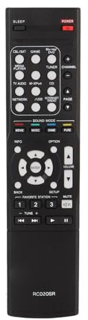 Fictory Télécommande de récepteur AV, installation facile, ABS durable, accès complet aux fonctions