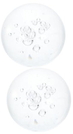 WEKADRIN 2pièces Boules De Verre Décoratives Transparentes Lot pour Centre De Table Bureau Intérieur De Décoration