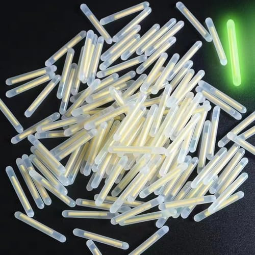 Lot de 100 bâtons lumineux fluorescents pour flotteur de pêche - Accessoires de pêche - 3 mm