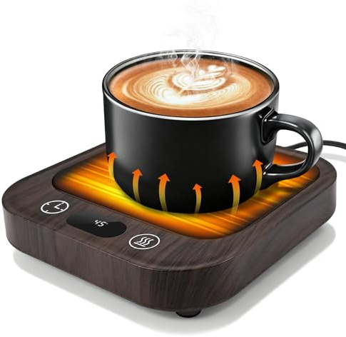 Glovios Scaldatazze Scalda Tazze,con 4 Impostazioni Temperatura, con Spegnimento Automatico,Scalda Tazzine da Caffè per Latte, Tè, Acqua