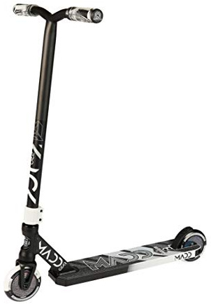 Madd Gear Trottinette Kick Pro Stunt Unisexe pour Adulte, Noir/Argent, Taille Unique