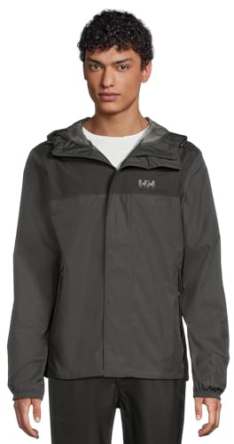 Helly Hansen Hombres Chaqueta impermeable Vancouver, Ébano, XL