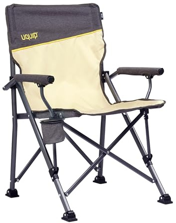 Uquip Campingstuhl Roxy boulder I faltbarer Klappstuhl mit 120 kg Traglast I kompakter Faltstuhl aus Stahl & Polyester I klappbarer Outdoor-Stuhl für Camping, Strand, Angeln, Garten & Festivals